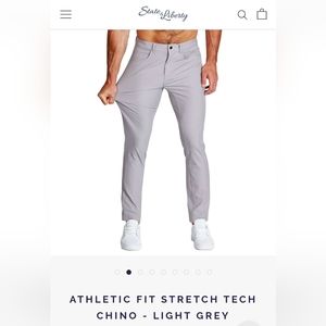 State & Liberty Men's 32 athletic stretch chinos -Brand New